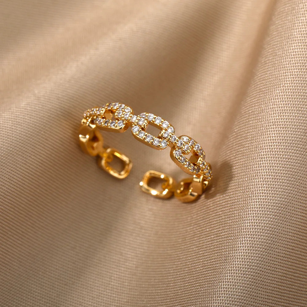 Bague "Emma" - Élégance Dorée Intemporelle - MY LITLLE TRAVEL