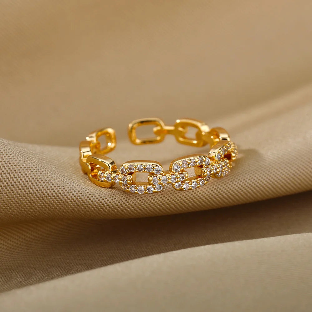 Bague "Emma" - Élégance Dorée Intemporelle - MY LITLLE TRAVEL